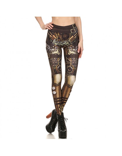 [You're My Secret] Fashion Design Steampunk kobiety spodnie Star Wars legginsy wysoka talia biegów mechaniczna 3d druku legginsy