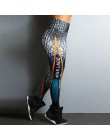 NADANBAO nie należy przerywać treningu kobiet legginsy sportowe wysoka talia Legging cyfrowe drukowane pracy spodnie kolarstwo u