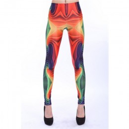 NADANBAO wholelsales nowe mody kobiet legginsy 3D drukowane kolor leginsy fluorescencji rentgenowskiej legginsy spodnie legging 