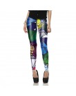 NADANBAO wholelsales nowe mody kobiet legginsy 3D drukowane kolor leginsy fluorescencji rentgenowskiej legginsy spodnie legging 