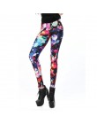 NADANBAO wholelsales nowe mody kobiet legginsy 3D drukowane kolor leginsy fluorescencji rentgenowskiej legginsy spodnie legging 