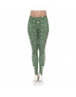 FCCEXIO 2019 moda elastyczne legginsy chwastów białe paski drukuj Fitness Legging Sexy slim legginsy wysokiej talii spodnie dams