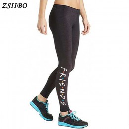 Przyjaciółmi legginsy moda Push Up legginsy damskie legginsy treningowe legginsy kobiety ołówek spodnie drop shipping