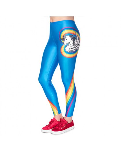 NADANBAO 2019 jednorożec Party serii legginsy damskie kolorowe druk cyfrowy Sexy Plus rozmiar legginsy na co dzień treningu spod