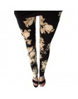 Nowy kwiat róży drukowane legginsy moda Sexy kobiety Lady Slim wysokoelastyczna bawełna spodnie wiele kolorów w stylu spodnie w 