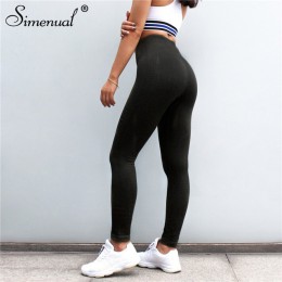 Simenual poliamid push up legginsy dla kobiet otwory wysoka talia fitness legging odzież sportowa slim moda budowy ciała jegging