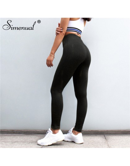 Simenual poliamid push up legginsy dla kobiet otwory wysoka talia fitness legging odzież sportowa slim moda budowy ciała jegging