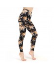 Trening legginsy damskie poliester wysokiej talii kostki długość spodnie Patchwork Push Up kobiet Legging Slim Skinny legginsy s