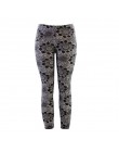 Trening legginsy damskie poliester wysokiej talii kostki długość spodnie Patchwork Push Up kobiet Legging Slim Skinny legginsy s