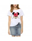 Brand New lato Harajuku koszulki damskie z krótkim rękawem myszy druku kobiet T koszula kobieta z dekoltem w kształcie litery "o