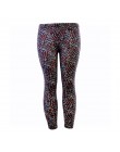 Trening legginsy damskie poliester wysokiej talii kostki długość spodnie Patchwork Push Up kobiet Legging Slim Skinny legginsy s