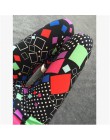 Wiosna 2019 moda dziewczyna Legging elastan aptitud drukuj kwiatowy legginsy leginsy mleko Silk kobiety spodnie liść Tetris odzi