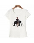 W stylu Vintage Vogue Paris czarny druk dziewczyna koszula moda lato kobiety T koszula nowość na co dzień topy hipster fajne pan