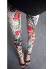 Wiosna 2019 moda dziewczyna Legging elastan aptitud drukuj kwiatowy legginsy leginsy mleko Silk kobiety spodnie liść Tetris odzi