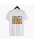 CDJLFH kobiety z krótkim rękawem koszulki z nadrukami bluzki w stylu Vintage koszulki Vincent van gogh gwiaździsta noc estetyczn