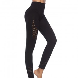 Legginsy kompresji spodnie Jogger kobiety Fitness Super rozciągliwe spodnie do ćwiczeń spodnie, legginsy, bez szwu kontrola brzu