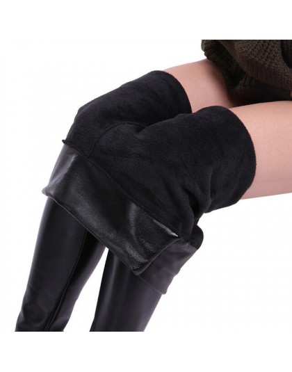 CHRLEISURE XS-5XL Plus rozmiar skórzane zimowe legginsy damskie spodnie wysokiej talii czarne legginsy ciepłe grube aksamitne le