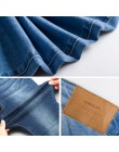 Dżinsy dla kobiet mama Jeans wysokiej talii dżinsy kobieta wysoka elastyczna plus rozmiar Jeansy ze streczem kobiet myte denim s