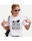 2017 Hakuna Matata lettera della stampa koszulka Homme Donne di nieruchomości t koszula Manica corta Plus rozmiar kobiety na co 