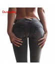 Odzież damska Skinny Slim Push Up długie spodnie jeansowe na co dzień Sexy elastyczna wysoka talia 4 kolory Femme spodnie jeans 