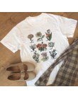 Wildflower koszulki z nadrukami kobiet kwiatowy Print T koszula kobiety słońce roślin tych Tee Unisex T-shirt Grunge 90 s moda p