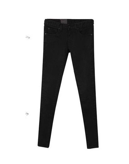 Jeansy damskie na wiosnę 2019 czarny Jeansy ze streczem nowych kobiet koreański stretch dopasowane dżinsy spodnie stóp