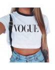 Damska VOGUE list Crop Top z krótkim rękawem koszulki z krótkim rękawem kobiety Brand New koszulka casual topy lato kobiet T kos