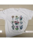 Wildflower koszulki z nadrukami kobiet kwiatowy Print T koszula kobiety słońce roślin tych Tee Unisex T-shirt Grunge 90 s moda p