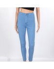 Gorąca sprzedaż Push Up dżinsy kobieta ołówek spodnie w stylu Vintage wysoka talia Jeans kobiety na co dzień Stretch Skinny Jean