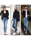 Tataria Skinny dopasowane dżinsy dla kobiet w stylu Vintage styl czarne kobiety dżinsy kobiet Denim ołówek spodnie Stretch korea