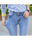 Tataria Skinny dopasowane dżinsy dla kobiet w stylu Vintage styl czarne kobiety dżinsy kobiet Denim ołówek spodnie Stretch korea