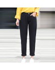 Nowych kobiet 2019 moda markowe dżinsy czarny biały niebieski harem spodnie myte spodnie jeansowe kobiet wiosna lato luźne dżins