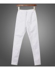 CatonATOZ 1888 nowych kobiet wysokiej talii dżinsy ołówek Stretch Denim spodnie damskie Slim spodnie skinny fit Calca dżinsy