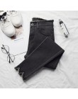 2019 kobiety dżinsy wysokiej elastycznej Jeansy ze streczem kobiet myte Denim Skinny kobiet kostki ołówkowe spodnie Stretch Stre