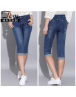 Tom Hagen 2019 lato Skinny Jeans Woman spodnie o wysokiej talii dżinsy kobiet Plus Size kobiet Denim kobiet Stretch kolano długo