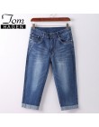 Tom Hagen 2019 lato Skinny Jeans Woman spodnie o wysokiej talii dżinsy kobiet Plus Size kobiet Denim kobiet Stretch kolano długo