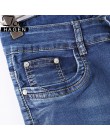 Tom Hagen 2019 lato Skinny Jeans Woman spodnie o wysokiej talii dżinsy kobiet Plus Size kobiet Denim kobiet Stretch kolano długo