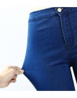 1894 Youaxon kobiet marki nowy High Street niebieski wysokiej talii Skinny spodnie jeansowe dżinsy dla kobiet Jean darmowa wysył