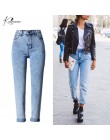 Zima 2018 stałe pranie bielone kobiet Boyfriend Jeans dla kobiet niebieski wysoka talia Denim luźne damskie jeansy Skinny kobiet