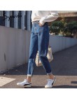 100% bawełna biały dżinsy kobieta wysoka talia skinny jeans kobieta plus rozmiar mama dżinsy czarny 2019 wiosna nowy beżowy nieb