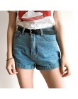 Vintage Denim szorty damskie wysokiej talii walcowane Hem Denim Shorts dziewczyny Sexy mankiet spodenki dżinsowe Plus Size dziew