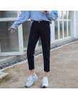 100% bawełna biały dżinsy kobieta wysoka talia skinny jeans kobieta plus rozmiar mama dżinsy czarny 2019 wiosna nowy beżowy nieb