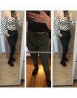 BornToGirl na co dzień szczupła szyfonowa cienkie spodnie dla kobiet wysokiej talii czarny Khaki zielone spodnie