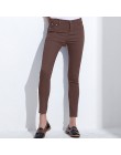 GAREMAY kobiety cukierki spodnie spodnie damskie obcisłe 2019 wiosna jesień Khaki spodnie rozciągliwe dla kobiet Slim panie Jean