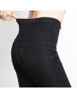 LEIJIJJEANS 2019 kobiety push up jeans kobiet Plus Size wysokiej talii spodnie pełna długość kobiety na co dzień Stretch Skinny 