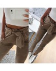 Nowy 2019 moda zima kobiety suede spodni spodnie w stylu panie skórzane spodnie kobiece spodnie na co dzień ołówek spodnie wysok