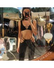Macheda 2018 kobiety czarny Sexy wyciąć otwory spodnie Slim Fitness spodnie dresowe Flare drążą spodnie Streetwear Capris spodni