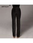 Arctic cat lato wysoka talia szerokie spodnie nogi kobiet spodnie i spódnice stałe wysokiej Elastich spodnie Flare Skinny spodni