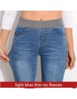 WKOUD 2019 wiosna dżinsy kobiety Stretch Skinny Denim spodnie zagęścić cienkie wysokiej talii spodnie ołówek spodnie kobiet jesi