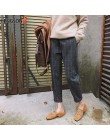 HENGSONG 2018 Harajuku kratę spodnie w pasie dziewczyny w pasie spodnie Bodycon moda koreański dziewięć spodnie Pantalon Femme